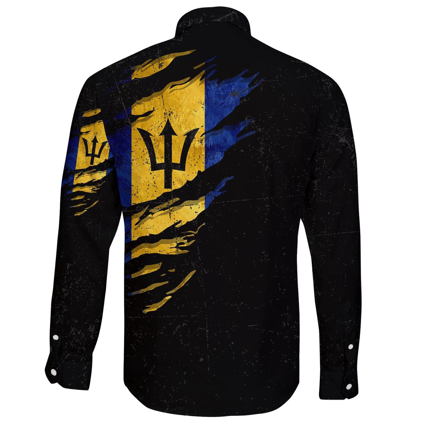 Barbados In Me Long Sleeve Button Shirt Special Grunge Style