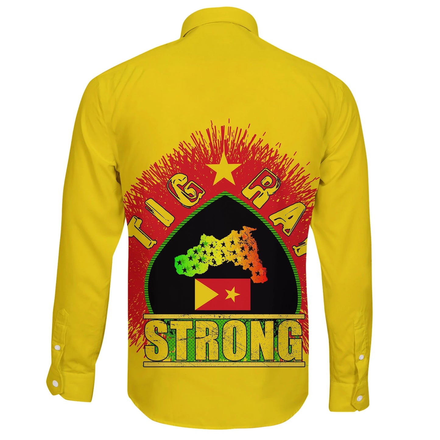 Tigray Long Sleeve Button Shirt Tigray Strong Yellow