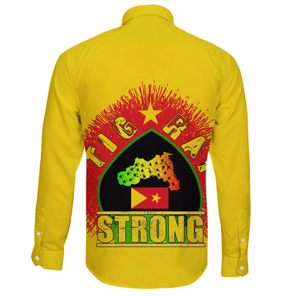 Tigray Long Sleeve Button Shirt Tigray Strong Yellow
