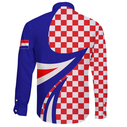 Croatia Long Sleeve Button Shirt Day
