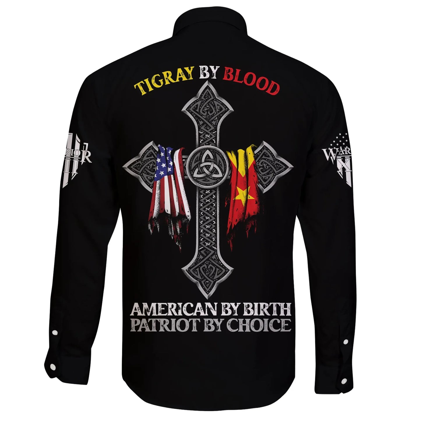 Tigray By Blood Long Sleeve Button Shirt
