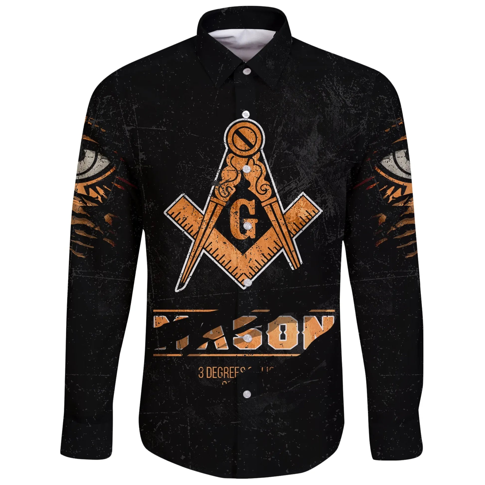Masonic In Me All Long Sleeve Button Shirt Special Grunge Style