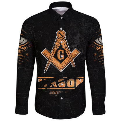 Masonic In Me All Long Sleeve Button Shirt Special Grunge Style