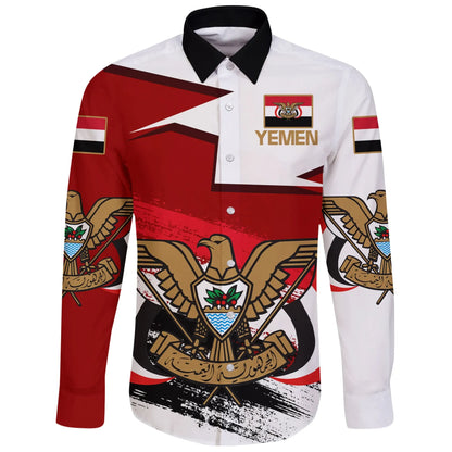 Yemen Long Sleeve Button Shirt Home