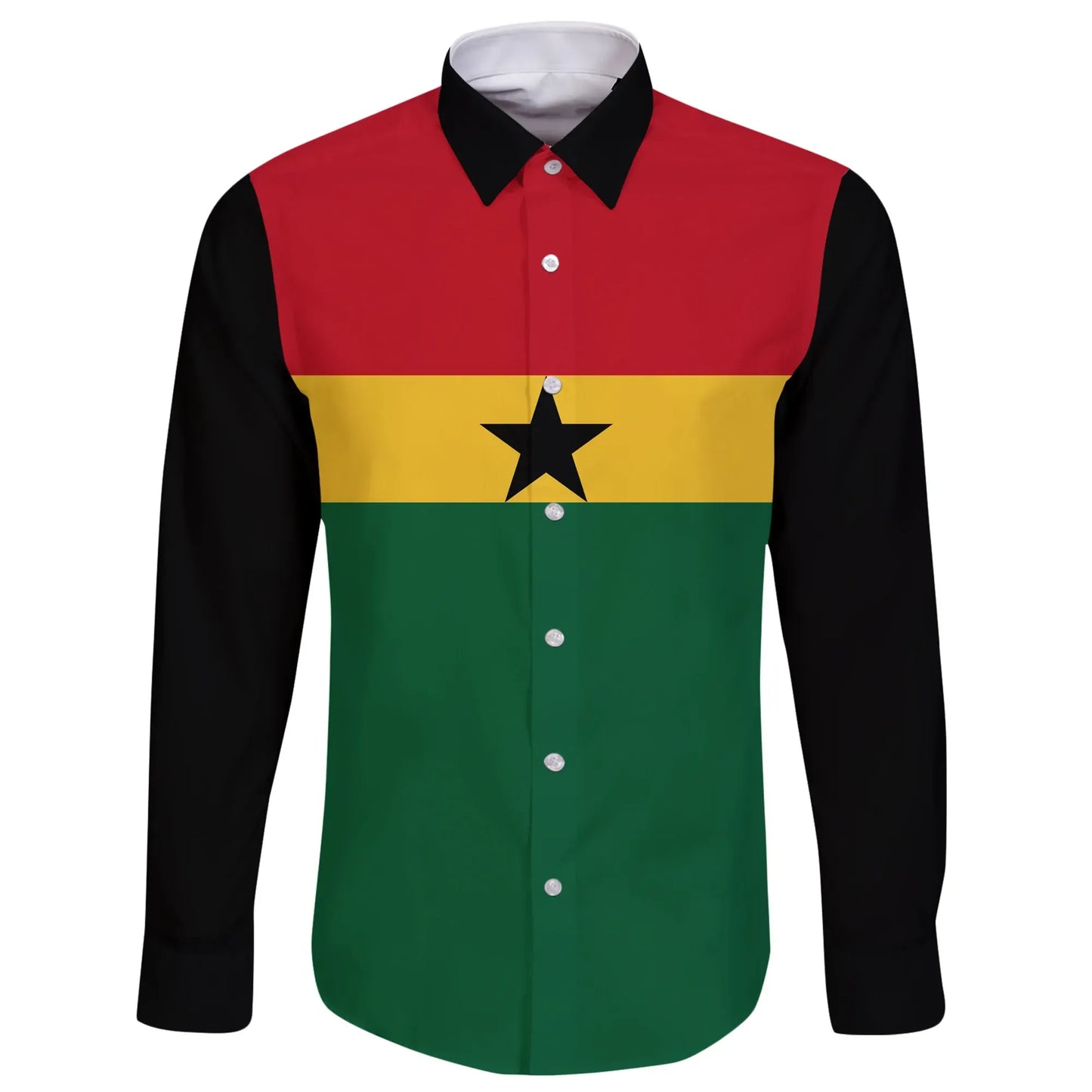 Ghana Long Sleeve Button Shirt