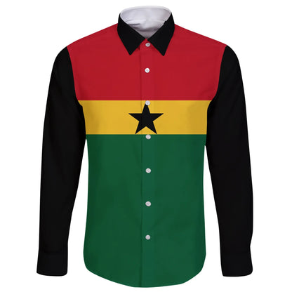 Ghana Long Sleeve Button Shirt
