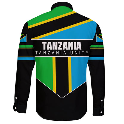 Tanzania Long Sleeve Button Shirt Tanzania Unity Style