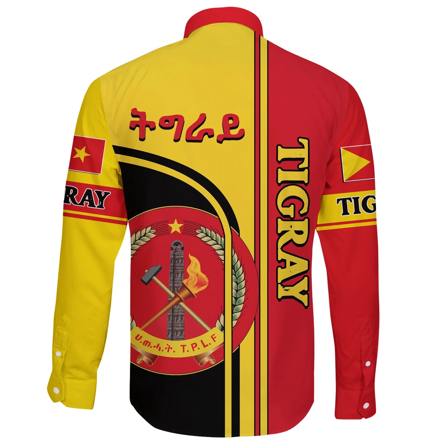 Tigray Long Sleeve Button Shirt New Coat Of Arms New