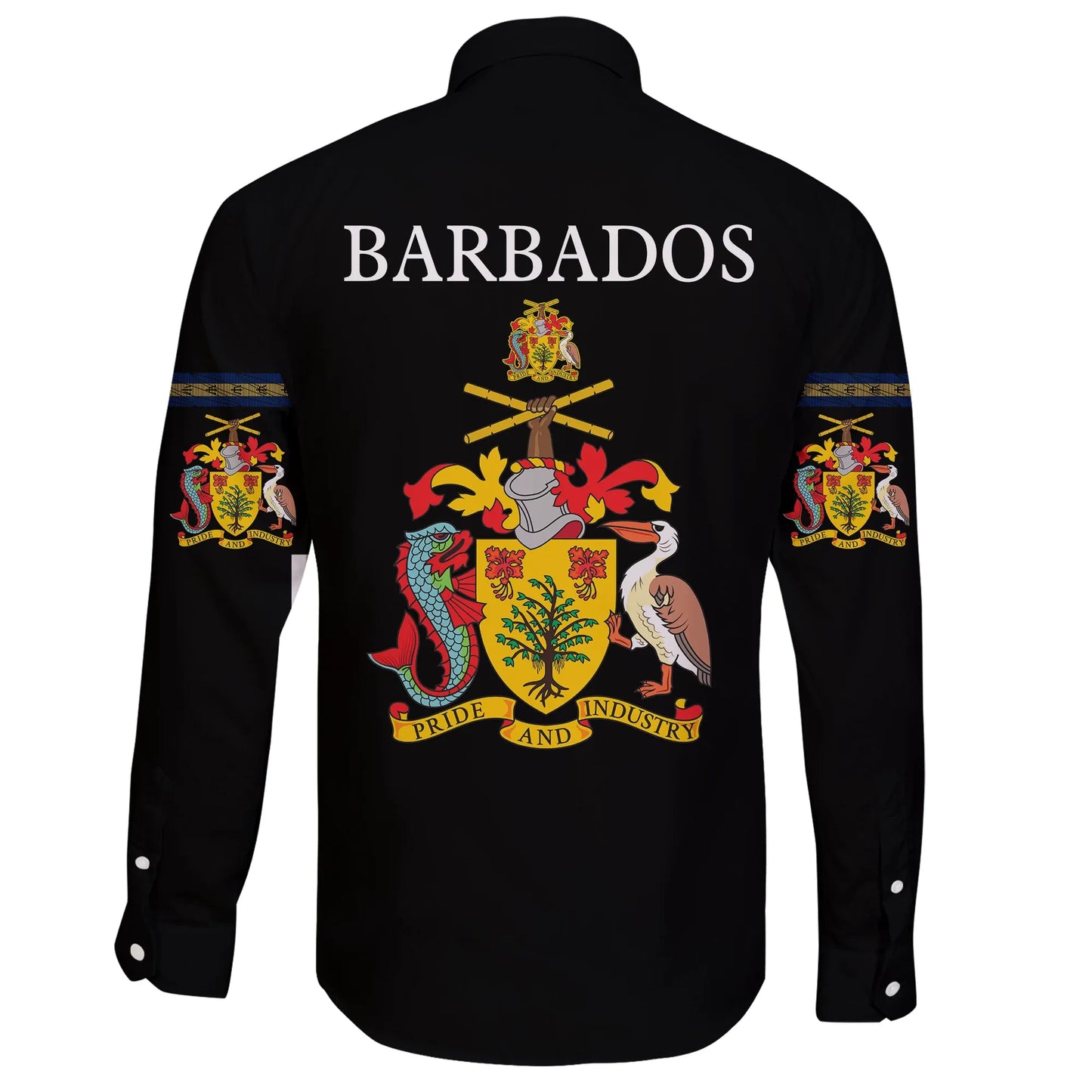 Barbados United Long Sleeve Button Shirt