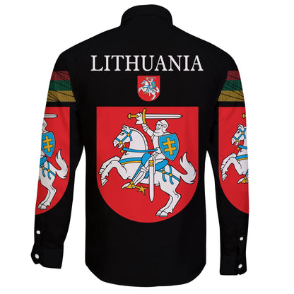Lithuania United Long Sleeve Button Shirt
