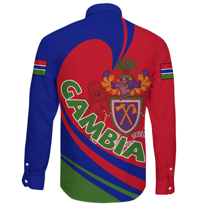 Gambia Long Sleeve Button Shirt Lattar