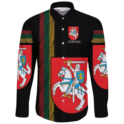 Lithuania United Long Sleeve Button Shirt