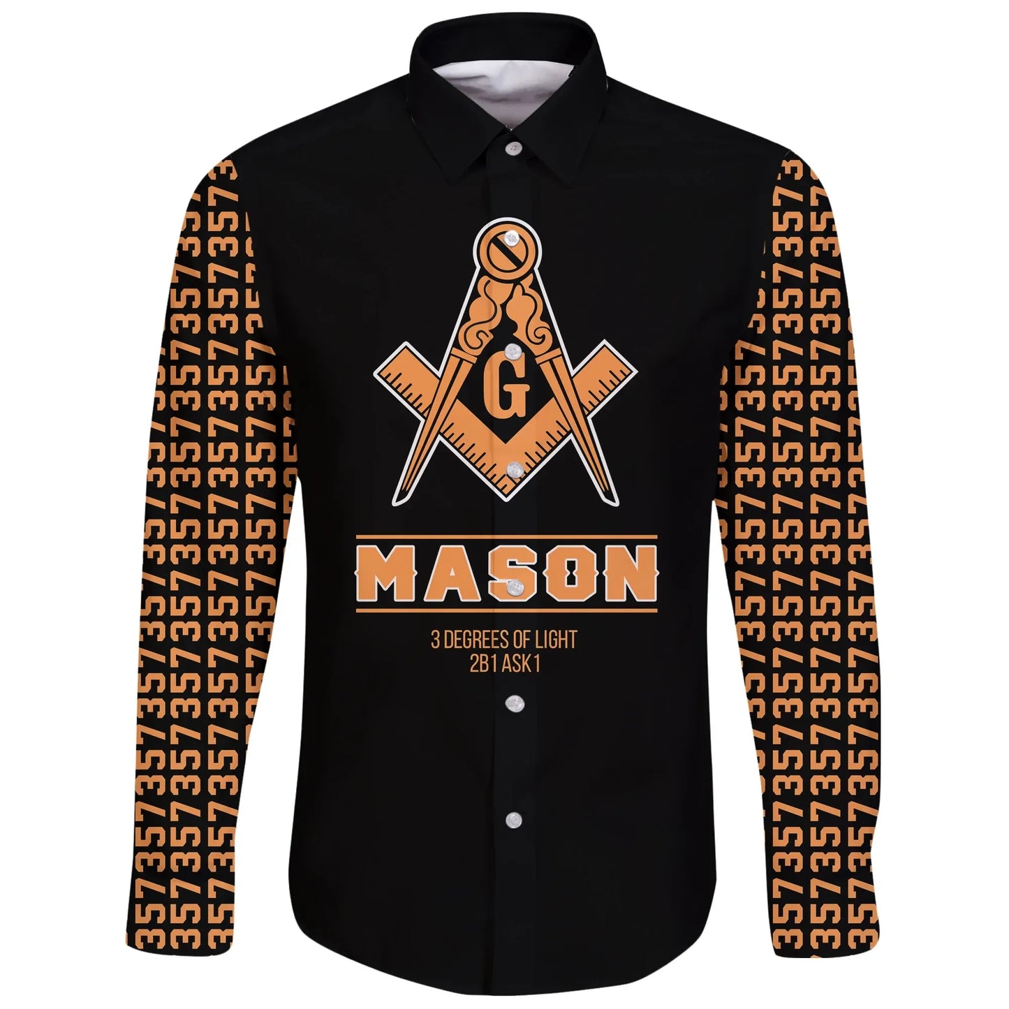 Masonic Long Sleeve Button Shirt
