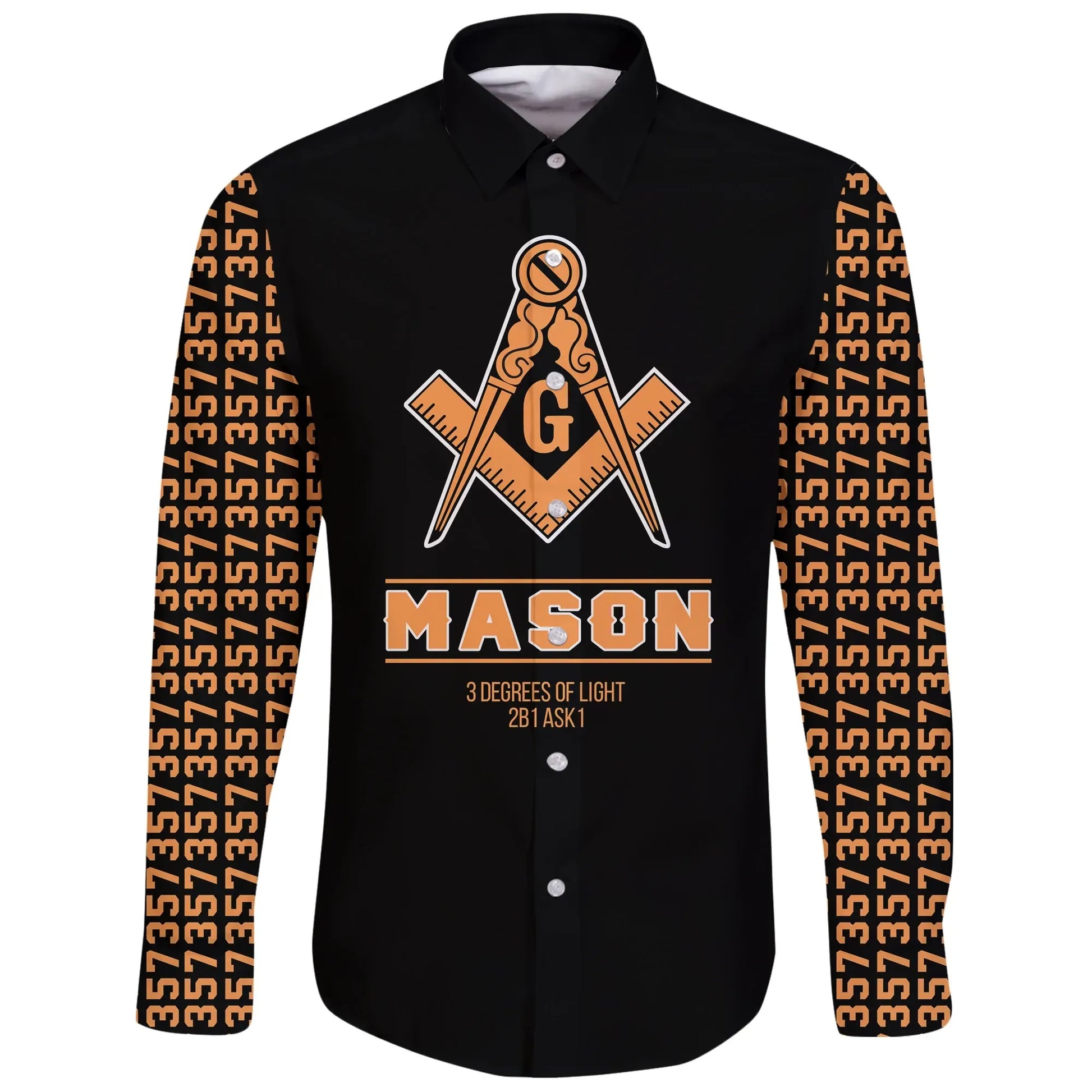 Masonic Long Sleeve Button Shirt