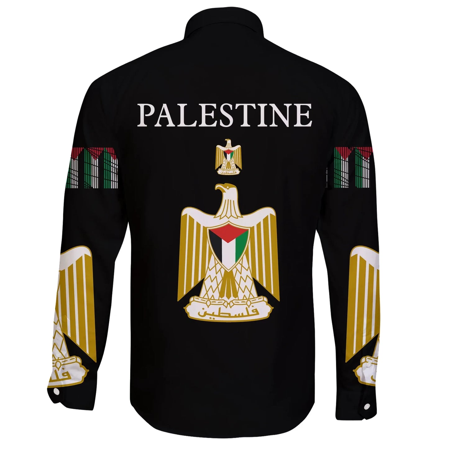 Palestine United Long Sleeve Button Shirt