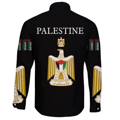 Palestine United Long Sleeve Button Shirt