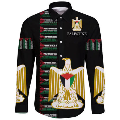 Palestine United Long Sleeve Button Shirt