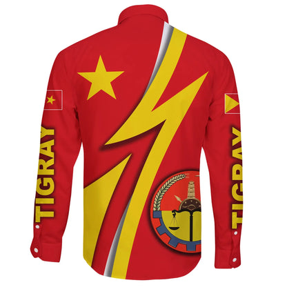 Tigray Long Sleeve Button Shirt Phantom Acident