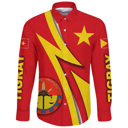 Tigray Long Sleeve Button Shirt Phantom Acident