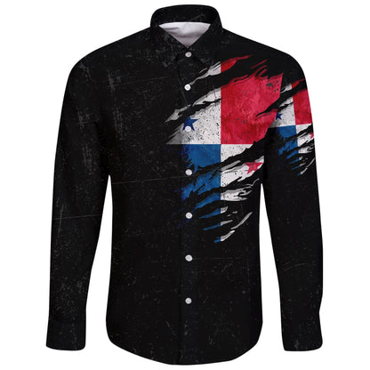 Panama In Me Long Sleeve Button Shirt Special Grunge Style