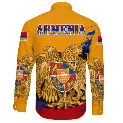 Armenia Special Long Sleeve Button Shirt Yellow Version