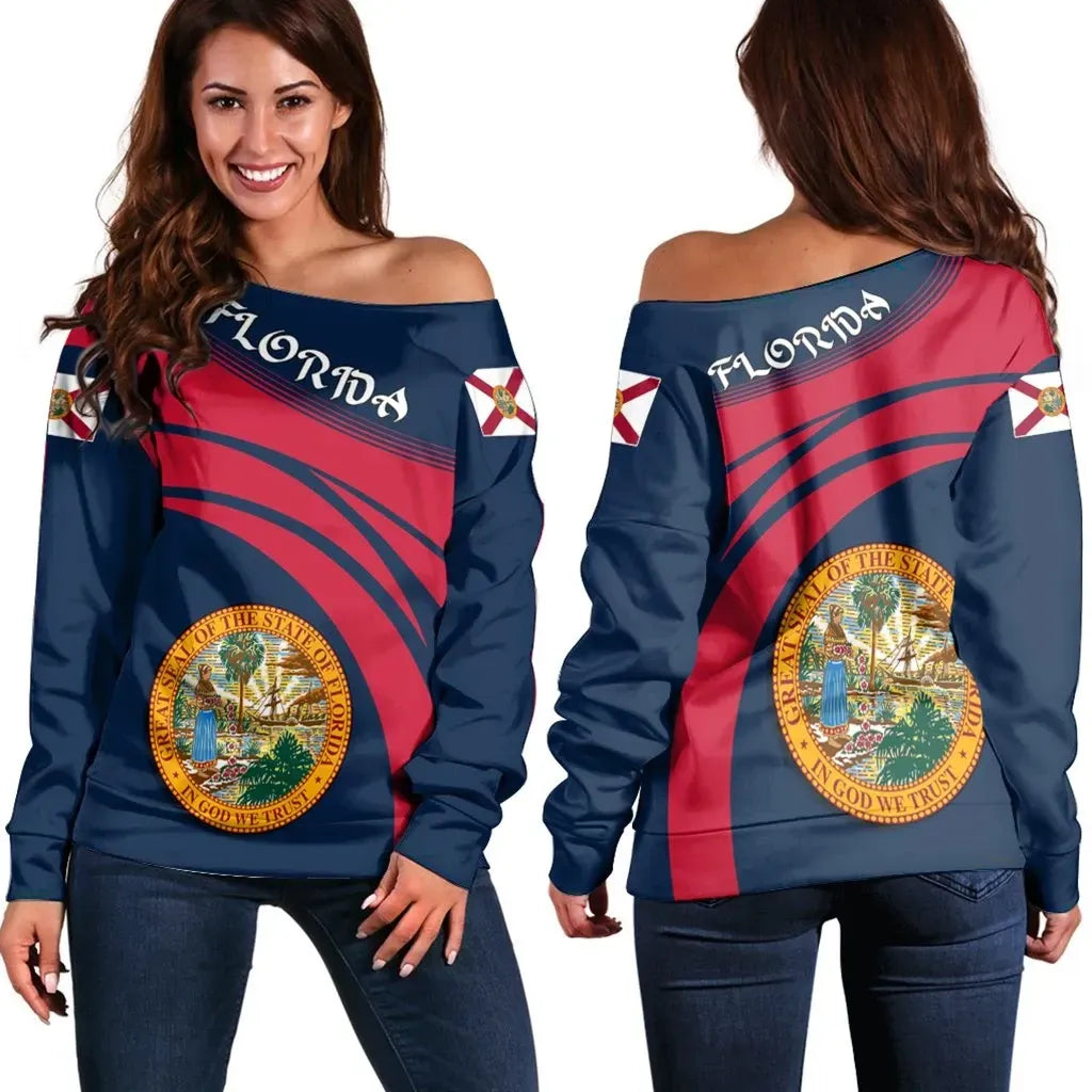 Florida Coat Of Arms Shoulder Sweater Cricket