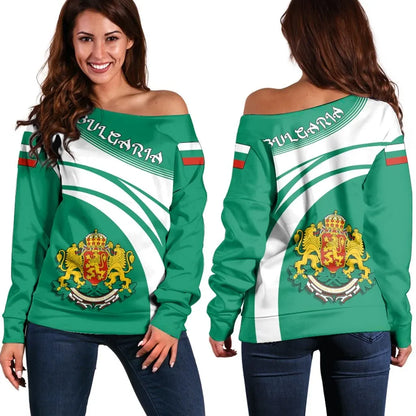 Bulgaria Coat Of Arms Shoulder Sweater Cricket