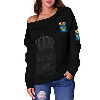Sweden Women's Off Shoulder Sweater