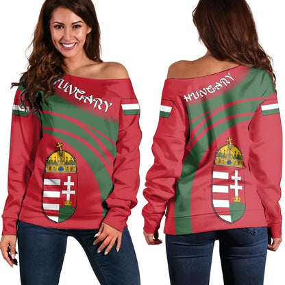 Hungary Coat Of Arms Shoulder Sweater Cricket