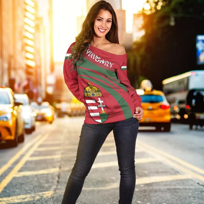 Hungary Coat Of Arms Shoulder Sweater Cricket