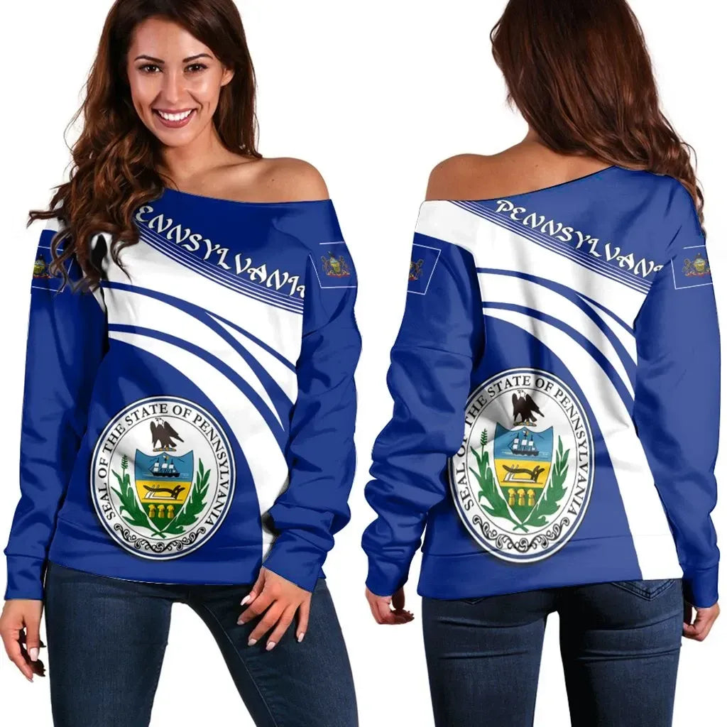 Pennsylvania Coat Of Arms Shoulder Sweater Cricket