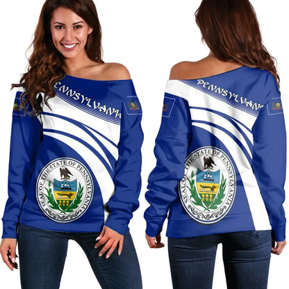 Pennsylvania Coat Of Arms Shoulder Sweater Cricket