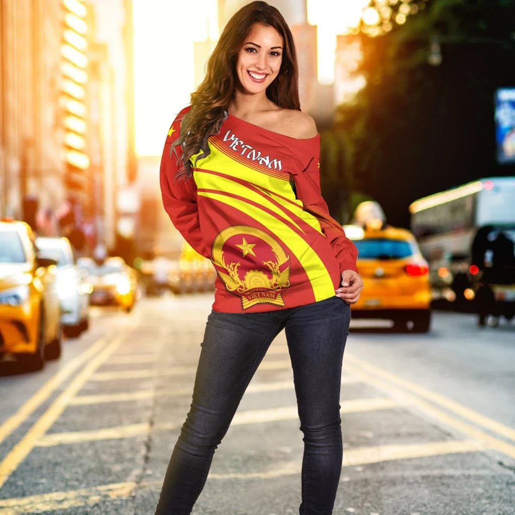 Vietnam Coat Of Arms Shoulder Sweater Cricket