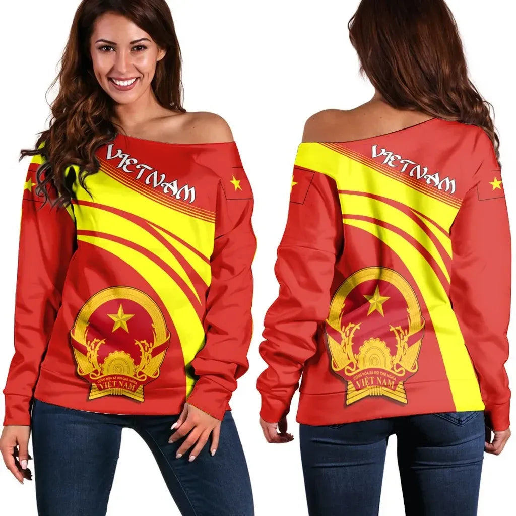 Vietnam Coat Of Arms Shoulder Sweater Cricket