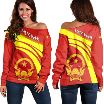 Vietnam Coat Of Arms Shoulder Sweater Cricket