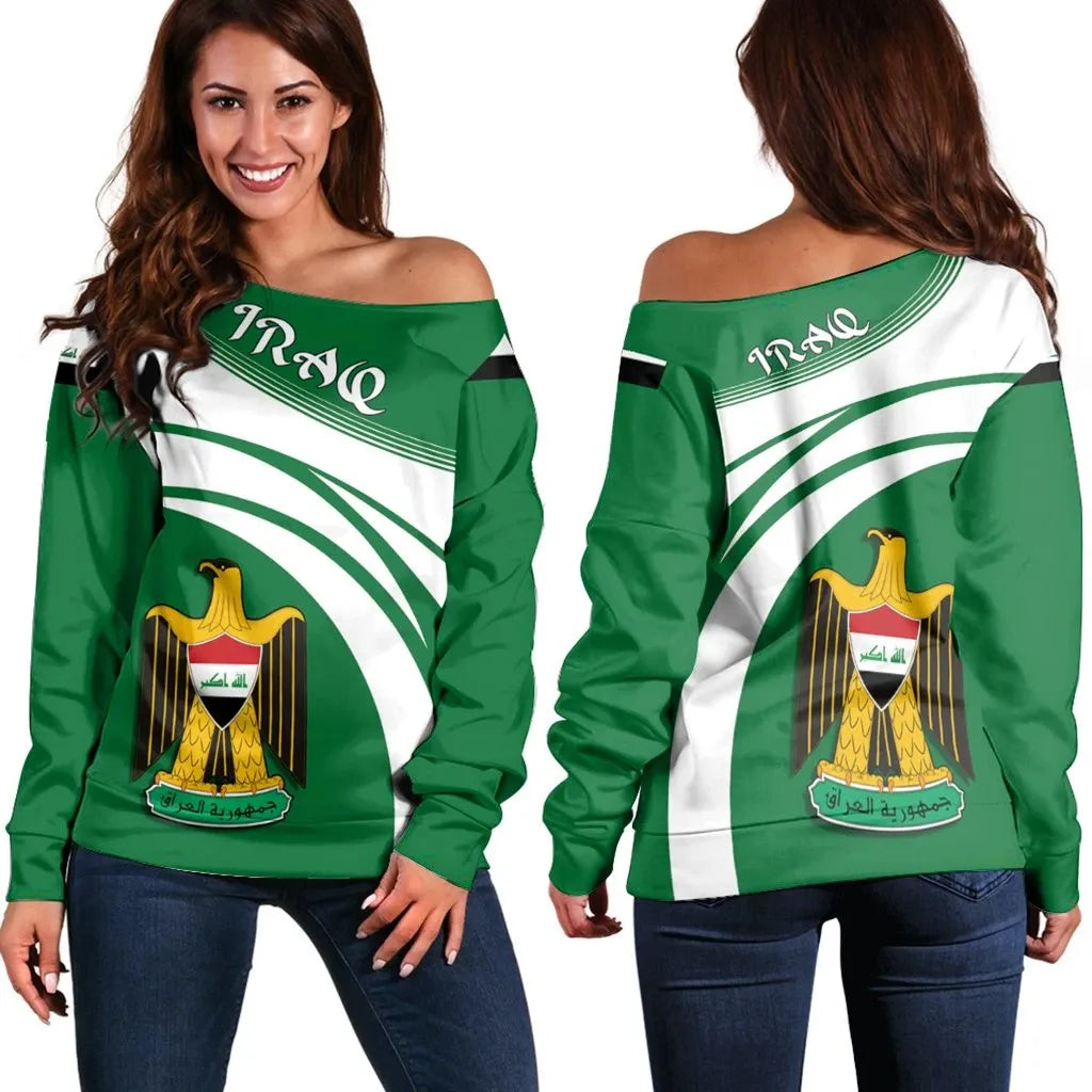 Iraq Coat Of Arms Shoulder Sweater Cricket