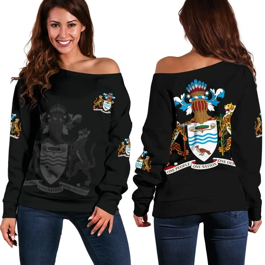 Guyana Women's Off Shoulder Sweater