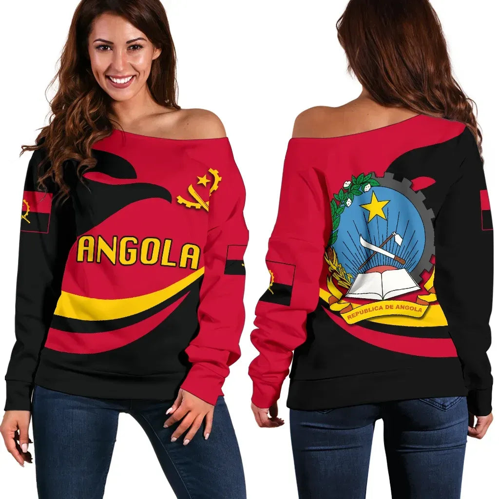 Angola Women Off Shoulder Sweater Proud Version