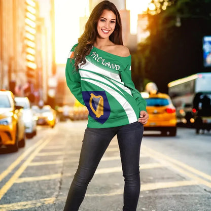 Ireland Coat Of Arms Shoulder Sweater Cricket