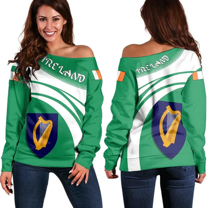 Ireland Coat Of Arms Shoulder Sweater Cricket