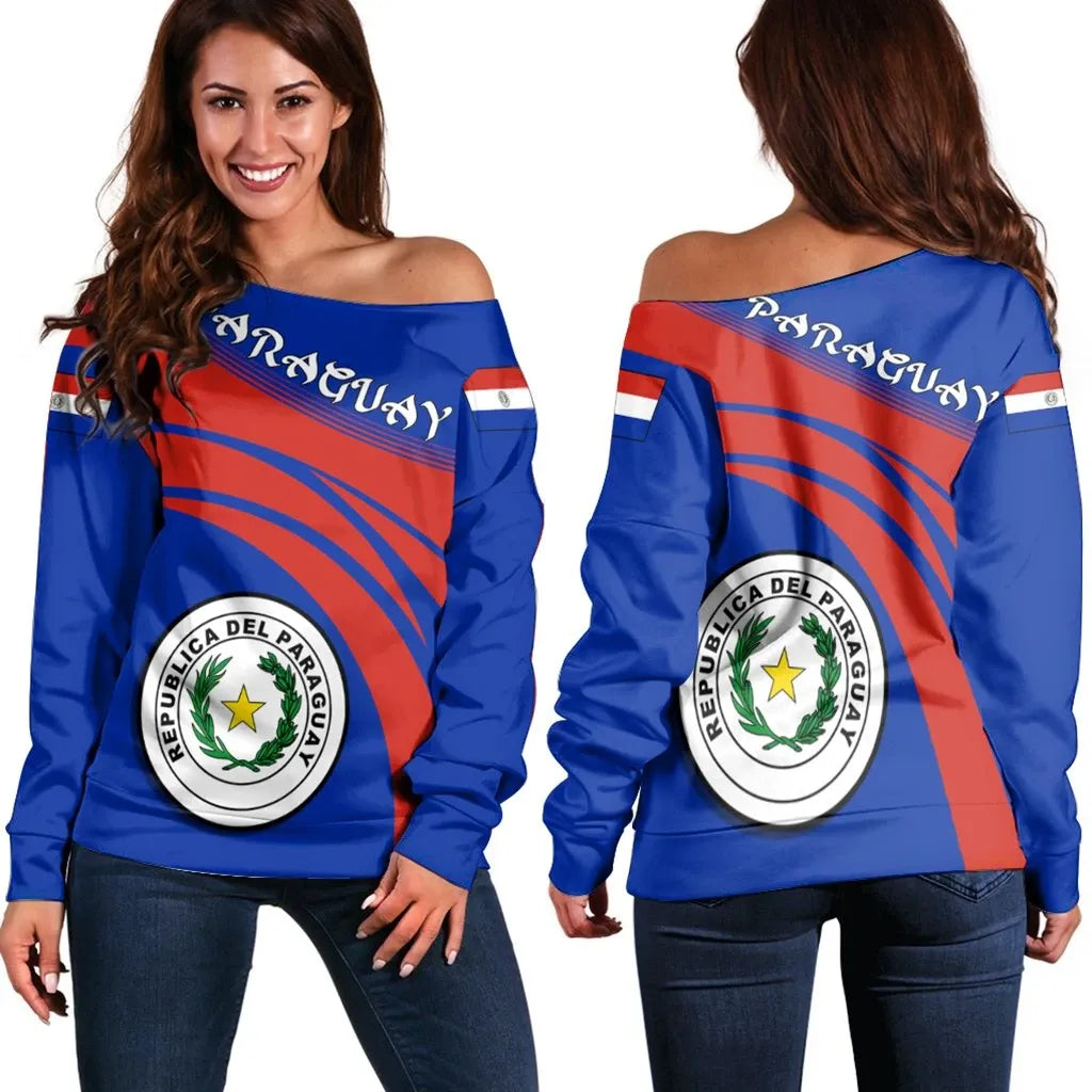 Paraguay Coat Of Arms Shoulder Sweater Cricket