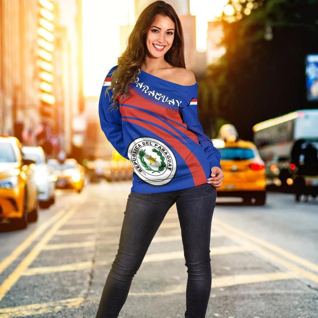 Paraguay Coat Of Arms Shoulder Sweater Cricket
