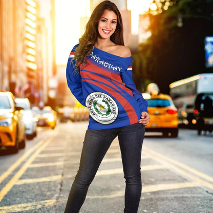 Paraguay Coat Of Arms Shoulder Sweater Cricket