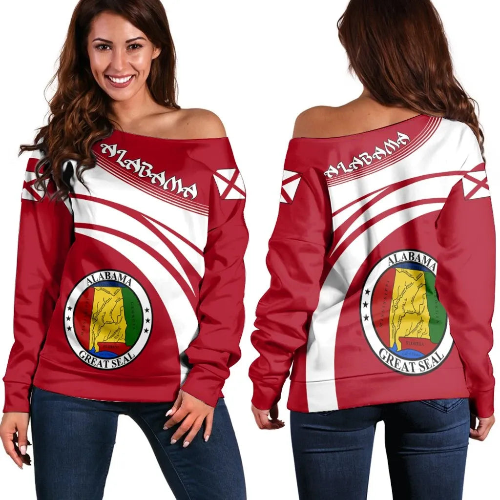 Alabama Coat Of Arms Shoulder Sweater Cricket