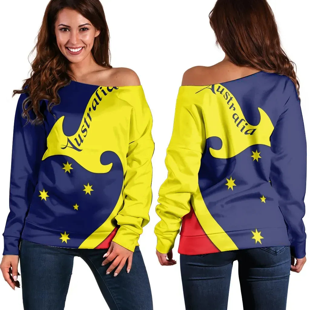 Australia Flag Version 1 Off Shoulder Sweater