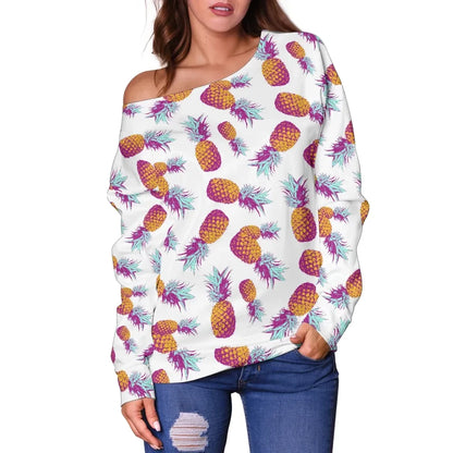 Pineapple 10Th Off Shoulder Sweater