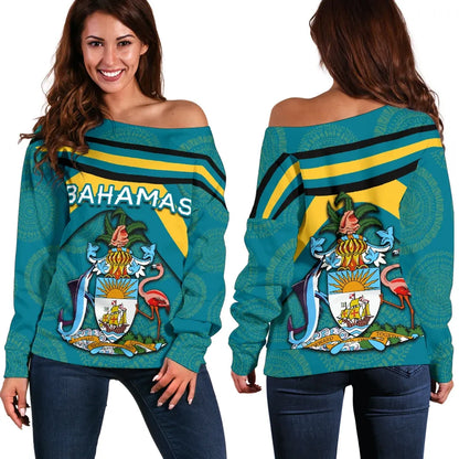 Bahamas Women Off Shoulder Sweater Vibes Version
