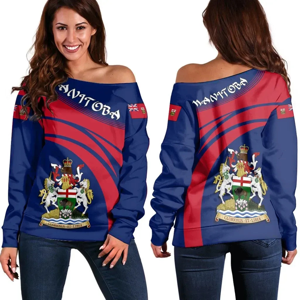Manitoba Coat Of Arms Shoulder Sweater Cricket