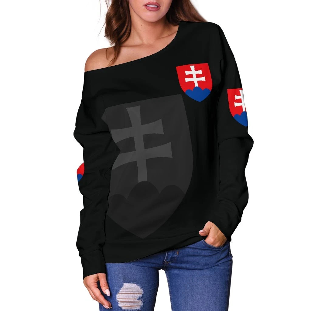 Slovakia Women's Off Shoulder Sweater