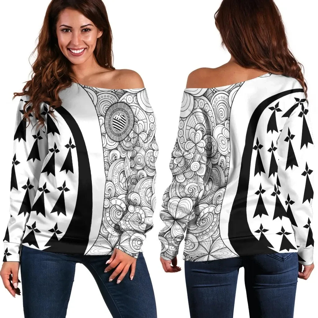 CelticOne Women Off Shoulder Brittany White Style